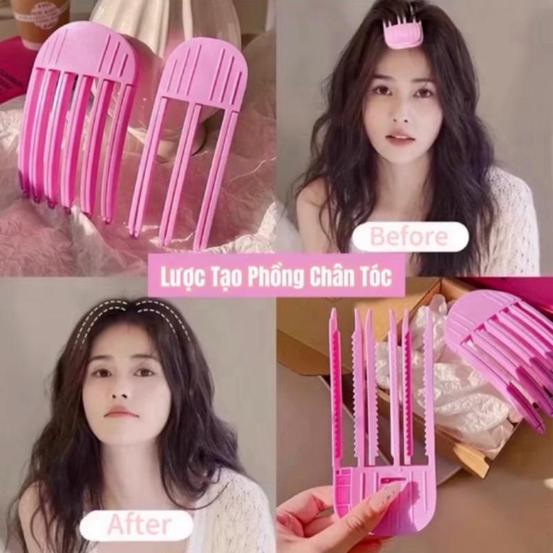  Kẹp tạo phồng chân tóc,lược làm phồng chân tóc lô uốn tạo kiểu,phong cách hàn quốc 