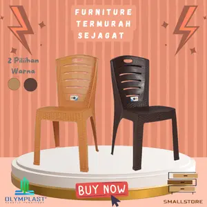 Olymplast Kursi Makan Motif Rotan OL 203 R Kursi Sender / Sandar Minimalis Premium Quality / Makan