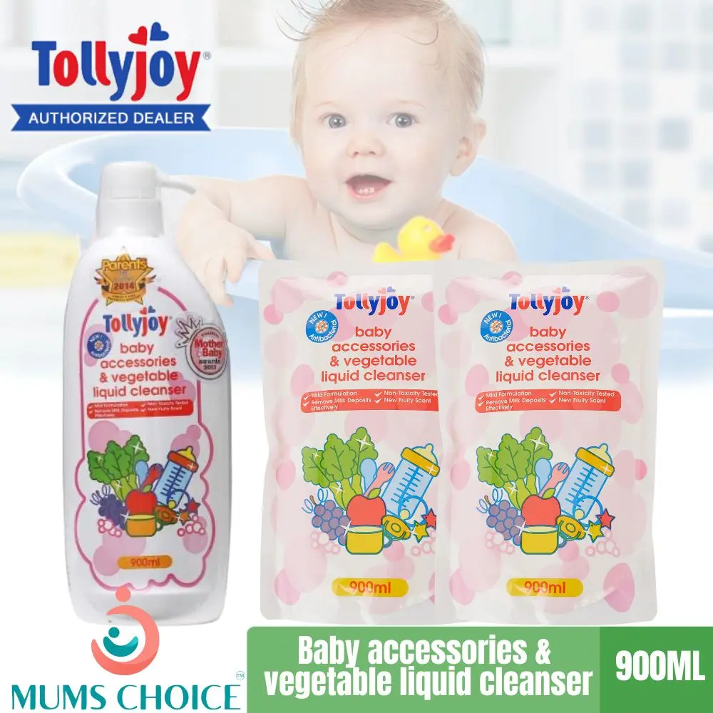 Tollyjoy Antibacterial Baby Accessories Vegetable Liquid Cleanser 900 ml / Bottle