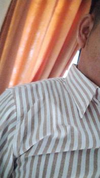 Product Review of Kemeja Pria Garis WOODCUTTER Basic Butcher Stripe - Brown Lengan Panjang from c**o 0