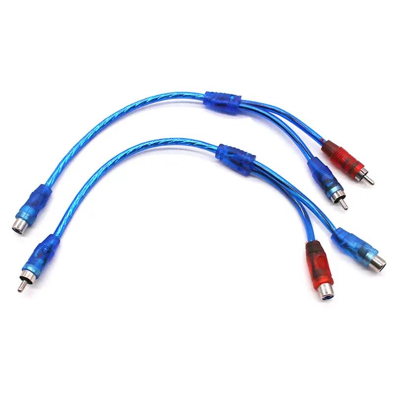 xe chất lượng cao rca âm thanh mp3 1 con đực đến 2 nữ y splitter dây adapter…