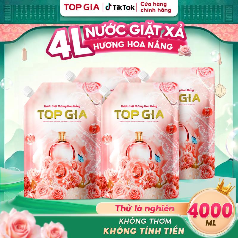 Combo 4000mL Nước Giặt Xả Topgia Hoa Hồng & Lavender – Thơm Bung Tỏa, Thơm Cả…