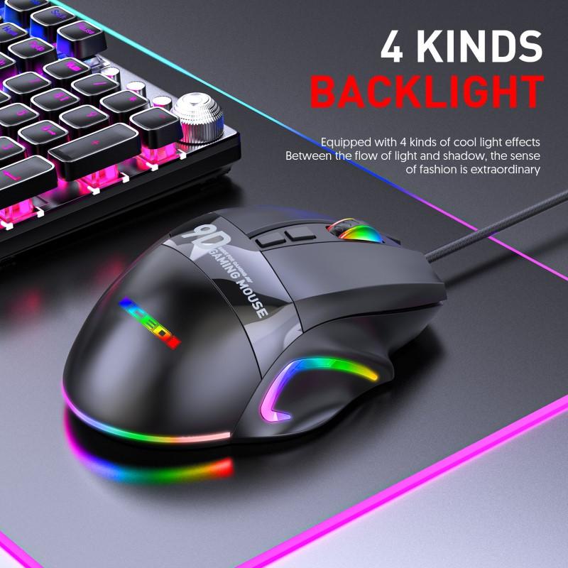 Chuột Gaming RGB M300 12000DPI – Esport Có Dây USB, 9 Nút Macro, Polling Rate 1000Hz cho máy tính laptop