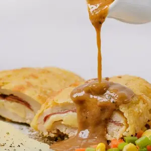 Grilled Chicken N` Oat Cordon Bleu (NOT FRIED). HEALTHY DIET CATERING