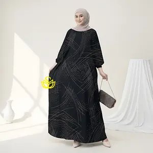Lintang Kaftan Abaya Jumbo Rayon Dress Gamis Premium Busui Friendly Depan LD 140 Simple Elegan Kondangan Pengajian Arisan Grosir Ori Wiwexa