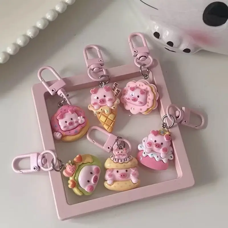 Gantungan Kunci Lucu Piggy Murah Keychain Tas Karakter  Cute Kawaii dengan Desain Unik dan Menarik untuk Tas dan Kunci Anda