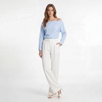 Gambar [Anniversary Picks][MEIN] Blouse Wanita Off Shoulder Lengan Panjang Biru 5448 - Atasan biru-S dari MEIN Indonesia Kab. Tangerang 2 Tokopedia
