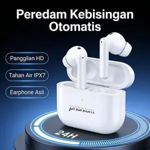 GreatWall  PHAMTOM GT7 Headset Bluetooth All in One: Noise Cancelling, HD Call, 30 Jam Daya, Gaming Tanpa Delay, Bass Rich, Anti Air IPX7, Universal Android & iPhone, Harga Super Ekonomis