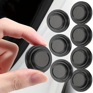 8pcs Amortiguadores de golpes para puerta de auto, Almohadillas protectoras de silicona para parachoques con Calcomanías a prueba de sonido adhesivas, Ajuste universal para varios escenarios