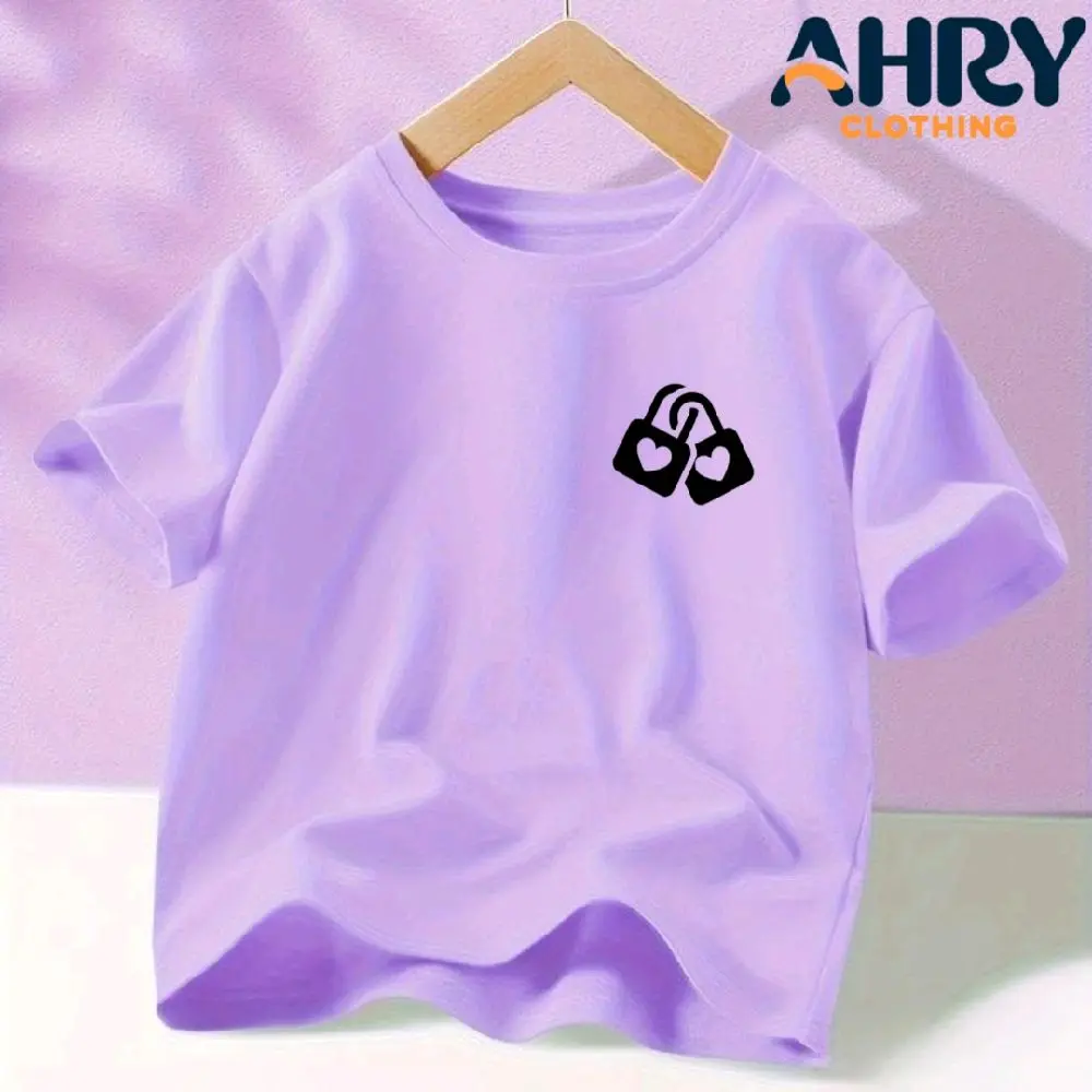 Kaos Anak Gembok Love Baju Oblong Anak Perempuan Lengan Pendek Atasan