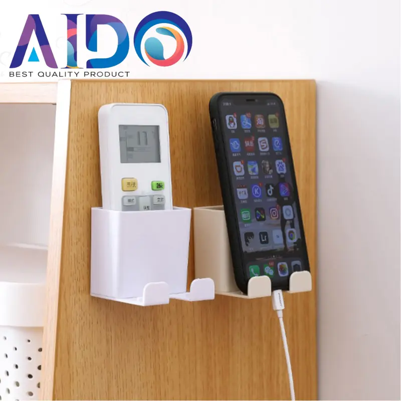 RAK GANTUNG HP CHARGER REMOTE TV AC TEMPEL TEMBOK HOLDER PHONE CAS TEMPEL DINDING HOOK HANDPHONE Plastik 5