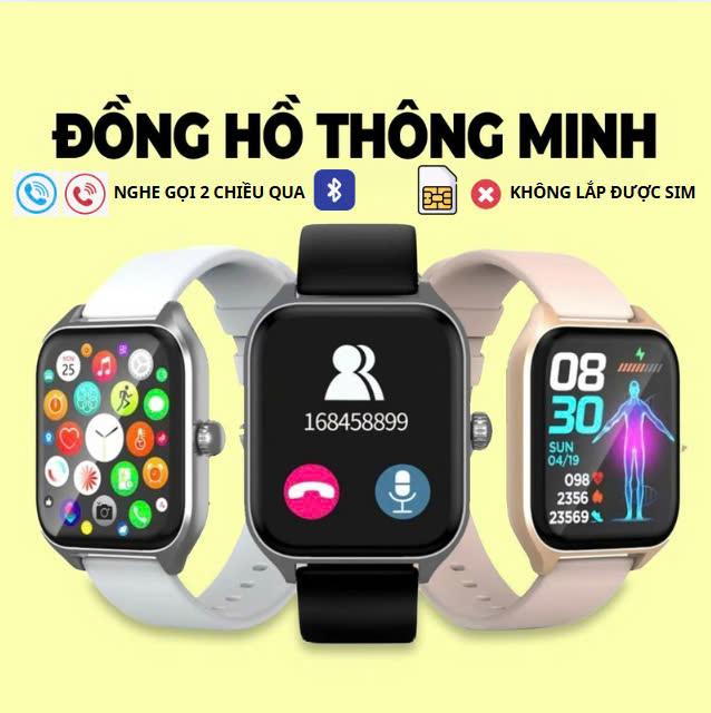 [ Không Nắp Sim ] Đồng hồ thông minh Seri 8 Pro Max Màn hình Super AMOLED viền thép Nghe Gọi 2 Chiều Bắt Qua Bluetooth Phiên bản 2024 Bảo Hành 6 Tháng 1 Đổi 1
