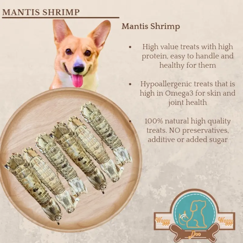 [SG] Mantis Shrimp | Dog Treats | Dehydrated Dog Treats 50/100/200g