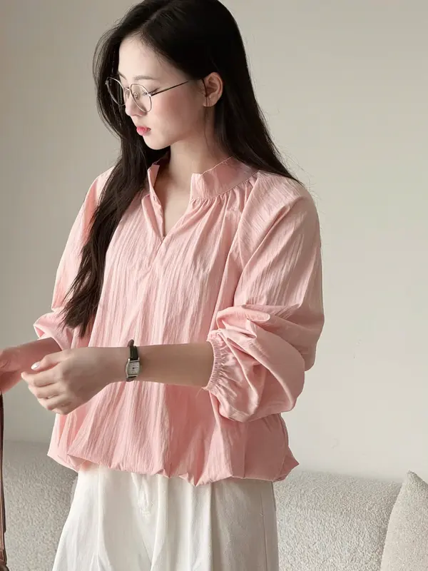 Áo sơ mi khoá cổ trụ chất gió Miho House | BigBuy360 - bigbuy360.vn Áo sơ mi khoá cổ trụ chất gió Miho House | BigBuy360 - bigbuy360.vn