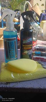 Product Review of Jacks Paket Ampuh ( Perawatan Mobil Efektif Hilangkan Jamur Kaca dan Pelindung Kaca Mobil ) All Varian 250 ML Spons dan Kain Microfiber from c**i 0