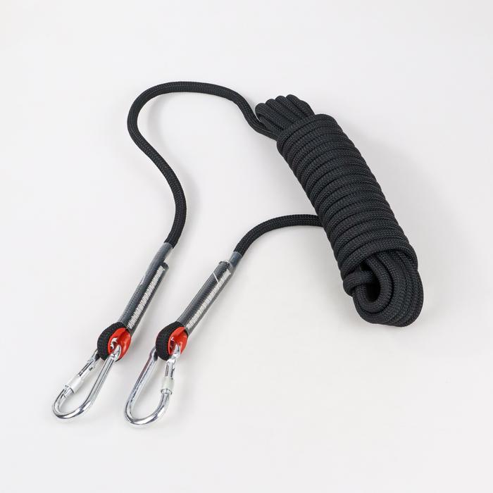 Gambar Tali Paracord Panjat Tebing Climbing Rope 10mm 20 M carabiner Black Outdoor dari Omjak.id Kota Administrasi Jakarta Barat Tokopedia
