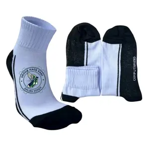 Kaos Kaki Sekolahan Putih Telapak Hitam Semata Kaki Ukuran SD,SMP,SMA