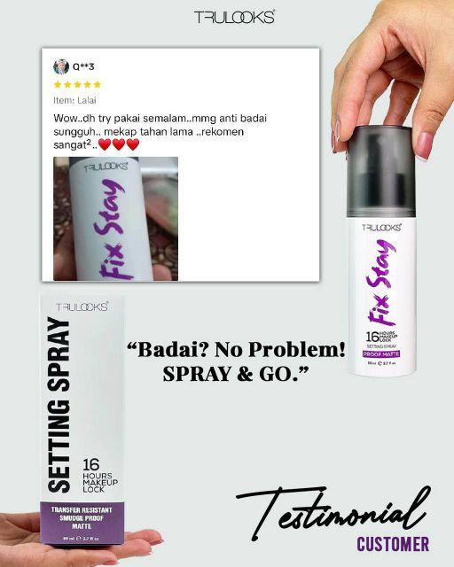 Product Introduction of Trulooks Setting/Fixing Spray 80ml 2