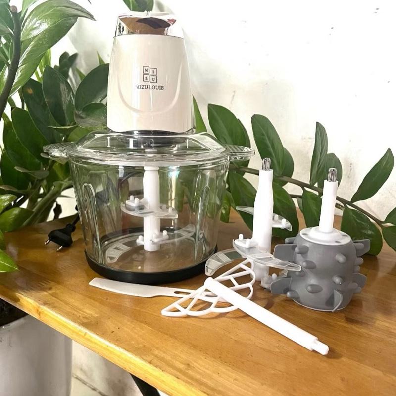  MÁY XAY THỊT MISU LOUIS 3,5 LIT CỐI THUỶ TINH   kèm 2 lưỡi dao  