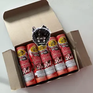 1 Pcs - Confetti party suporter smoke tarik asap 2 sisi warna warni durasi 60 detik red