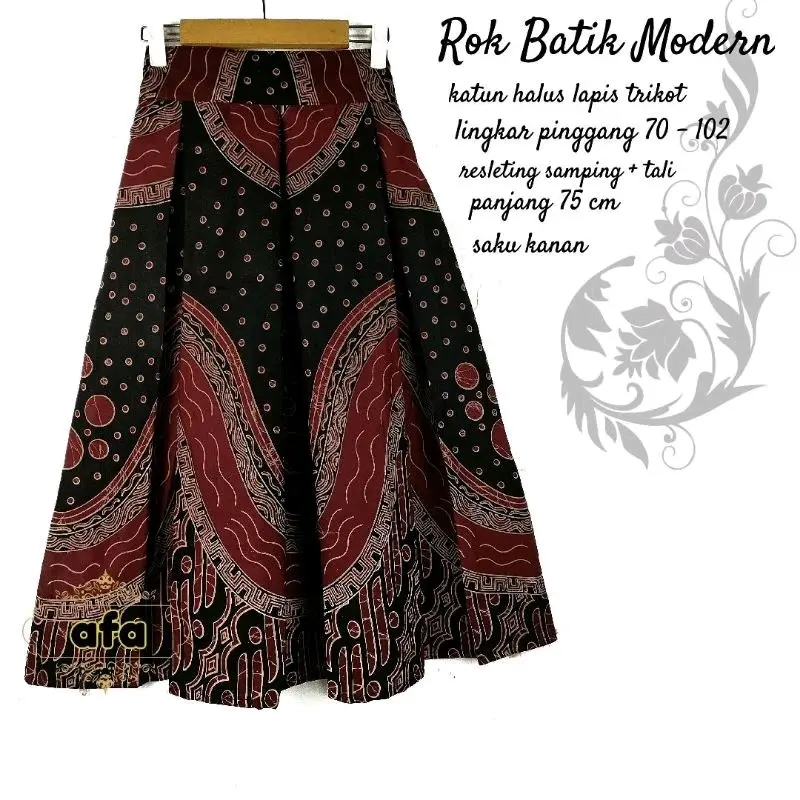 ROK BATIK PREMIUM 7/8 LAPIS TRIKOT-ROK MODERN 2