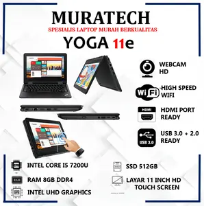 Laptop Thinkpad Yoga 11e Core I5 Ram 8GB SSD 512GB 11 Inch slim Touch