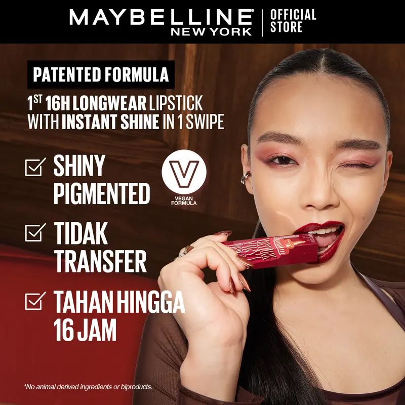[PROMO GAJIAN] MAYBELLINE Superstay Vinyl Ink 4.2 ml - Shiny Pigmented Liquid Lipstik Lipstick Make Up Lipcream Longlasting 3