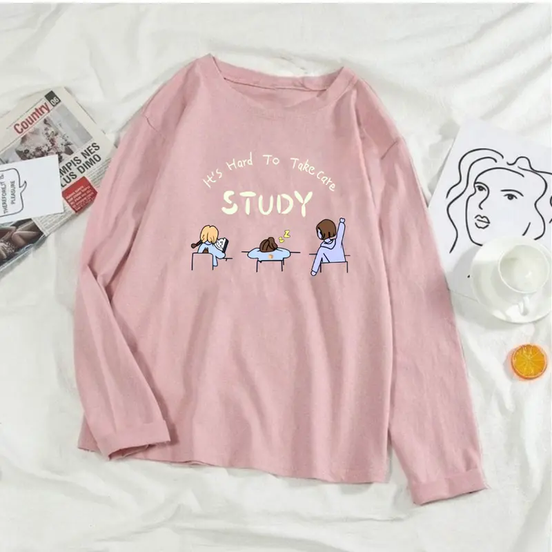 COD Kaos Oversize Wanita Lengan Panjang/ Kaos Distro WANITA// Kaos Streetwear Oversize / Baju Kaos Distro / Kaos / Wanita / COD/TERSEDIA 3 ukuran Atasan Oblong Motif Sablon Cewek Dewasa Katun 7