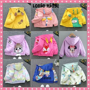 PART3-JAKET PARASUT ANAK SEMI KATUN HOODIE ZIPPER /JAKET ANAK DINO MICKEY LAKI2 PEREMPUAN / MANTEL LUCU
