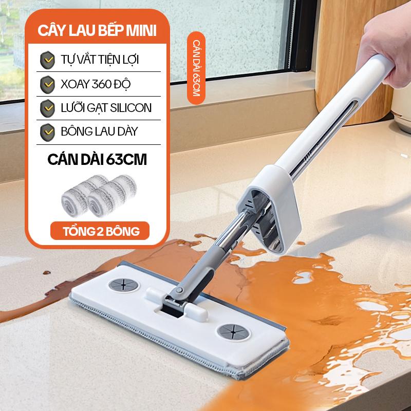 Cây Lau Bếp Mini KITIMOP KTM-20 Cây Lau Bếp Tự Vắt Cây Lau Mini Cầm Tay Tự Vắt