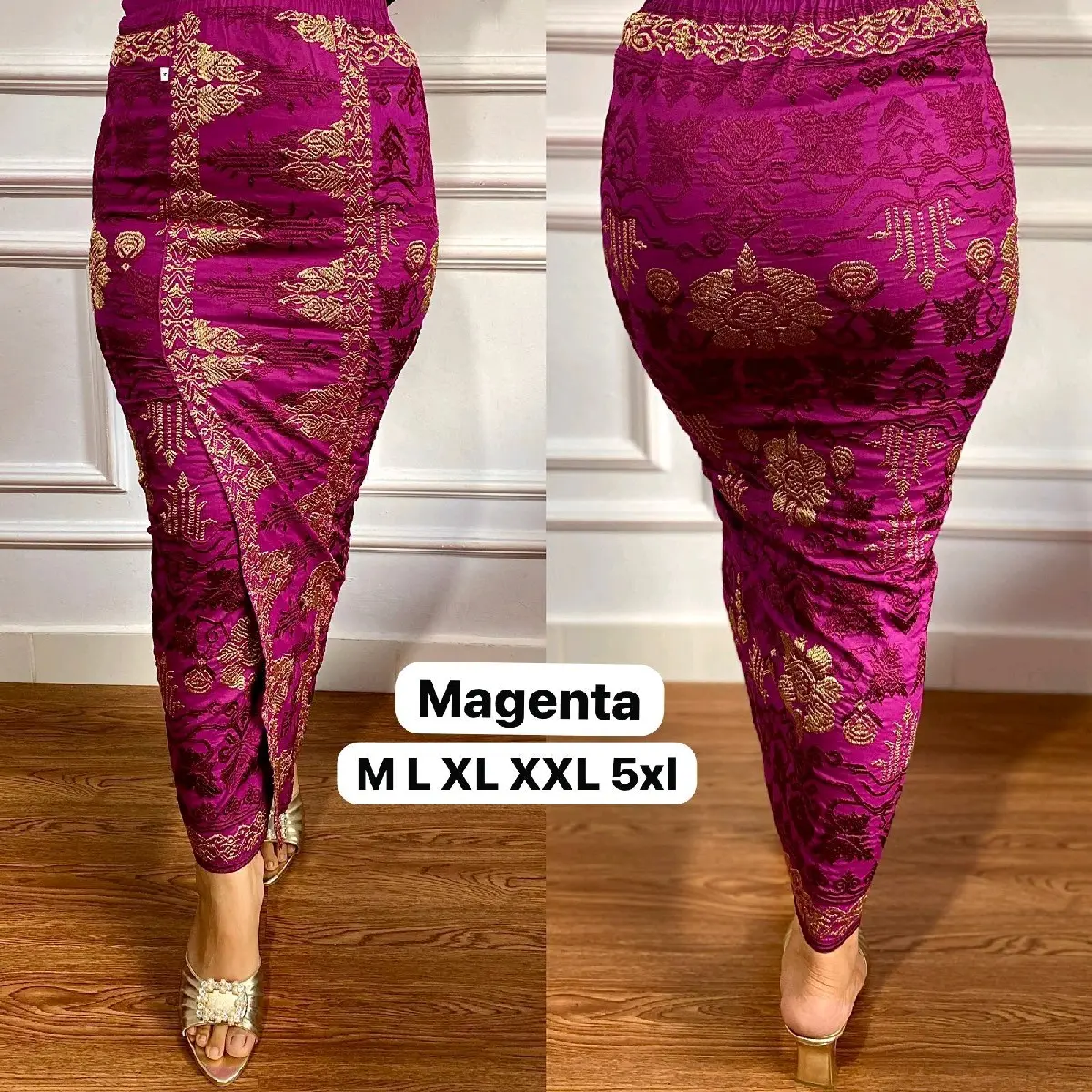 Kamen Jadi Bordir Motif Saraswati rok panjang bawahan tradisional Dewasa kamen  bali  wanita jumbo 5xl