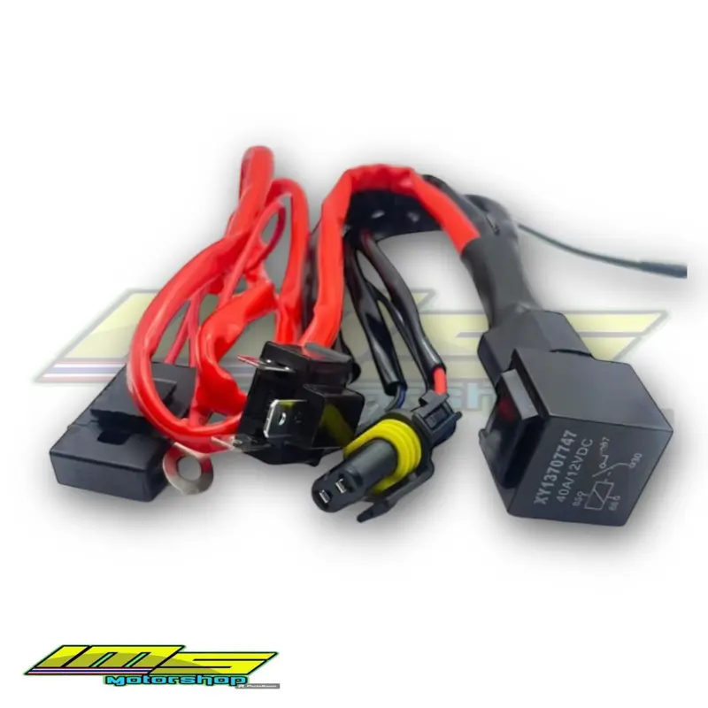 Kabel Relay Set Lampu HID Projie Projector Biled H4 Kabel Riley Relay Fullset 1 Lampu Universal Motor Mobil H4 Motorcycle