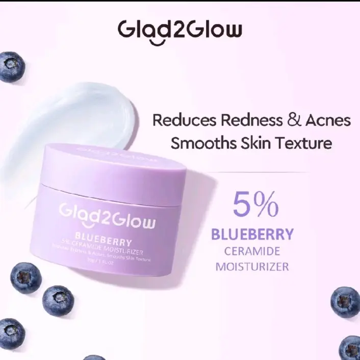 glad2glow 5% ceramide moisturizer blueberry 30g 2