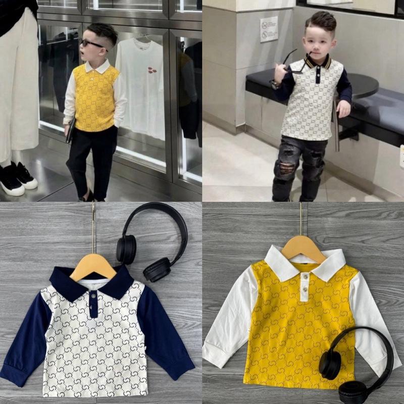 Áo polo dài tay trẻ em 10-38kg bé trai Cổ Trụ móc câu chất cottong tàu ,thoáng mát,co dãn 4 chiều,mềm mịn dai ,Qc cao cấp Cho Bé