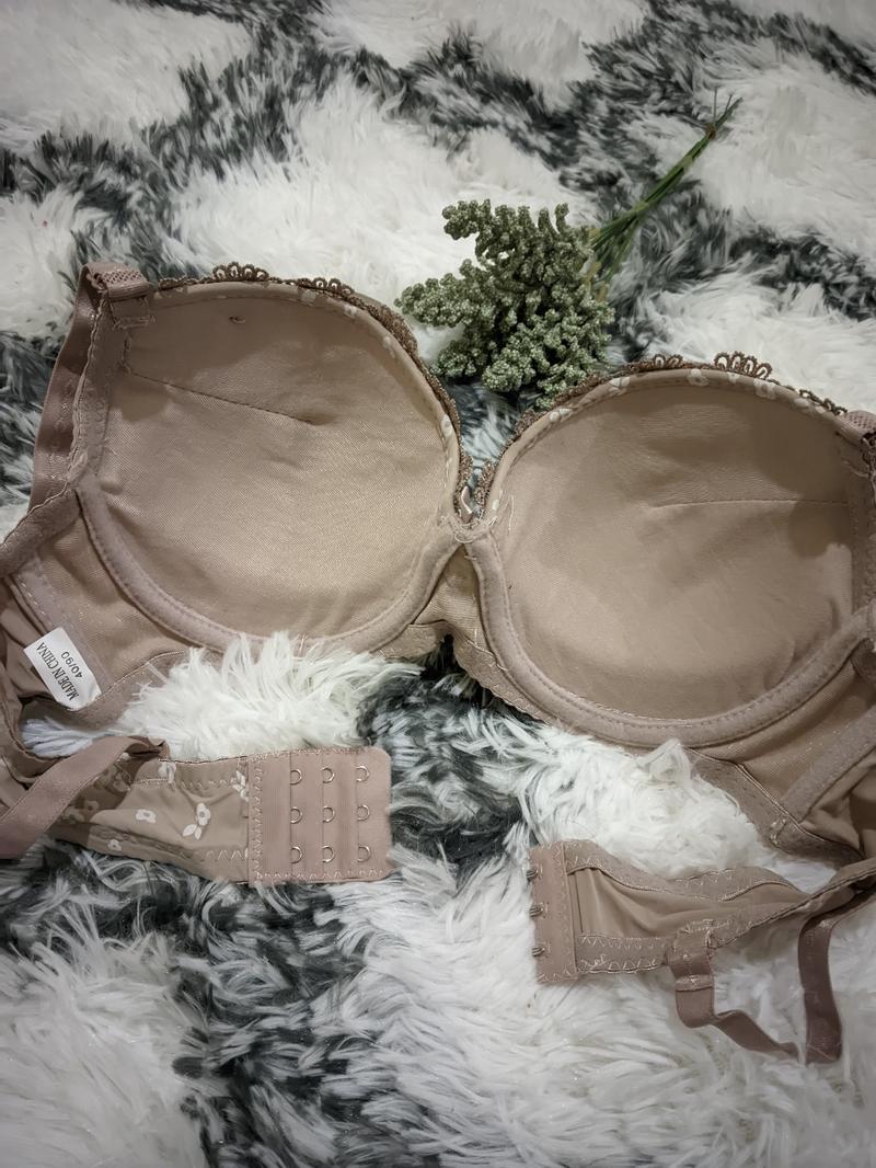 Product Introduction of Bh Wanita Dewasa Kawat Busa Tebal Kancing Kait  3 Cup B to C Push Up Bra Super Tebal Bra Bh Cantik Motif Renda Beha  Lembut Nyaman 15