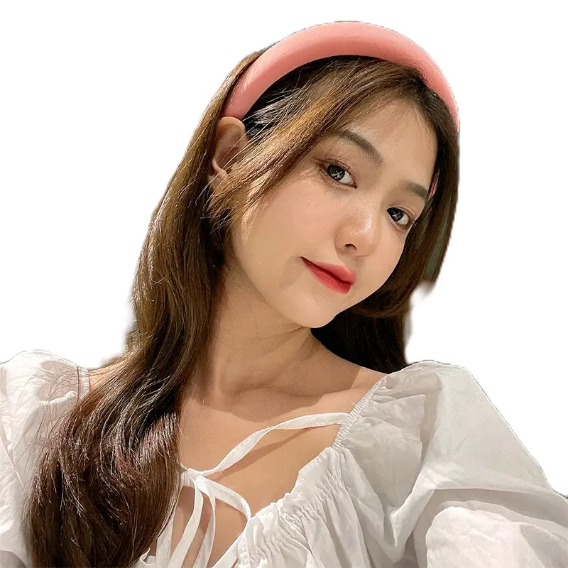 Gift Bando Kain Tebal Wanita Korea Headband Cloud Polos Lebar Empuk Bandana Lembut Warna Pastel Hair Band Korean By You Glow Fashion