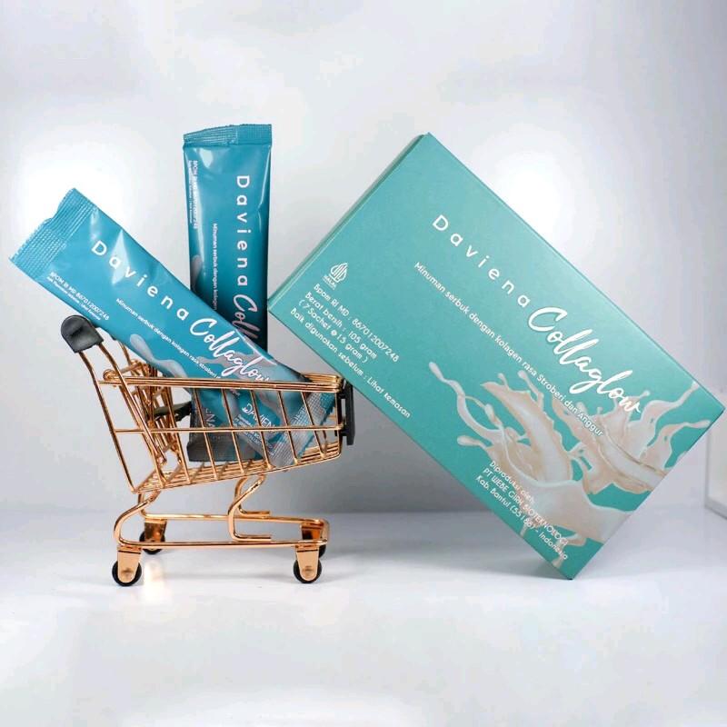 Daviena Collaglow Minuman Kolagen Collagen  Bebas Gluten Organik Bebas GMO Perawatan Rambut & Kuku Perawatan Kulit Mencerahkan 0