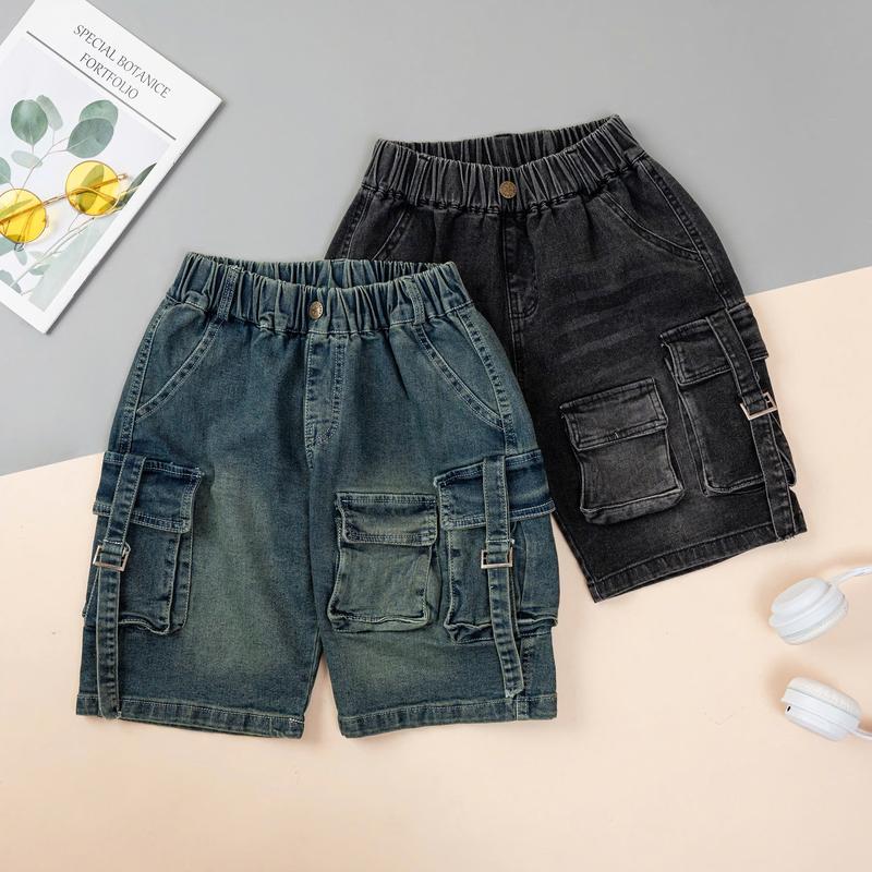 M8 - Quần jean thời trang túi hộp Hiunikids chất bò mềm co giãn cho bé trai size 15-60kg .