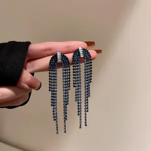 SADHA - Anting Fashion Korean Style S925 needle – CSN920 tassel earrings