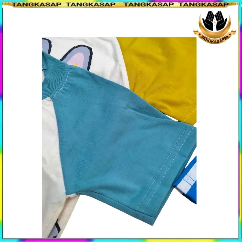 Setelan Anak Labubu Terbaru Lengan Pendek Pakaian Anak Unisek Katun  Tebal Adem - Tangkasap Celana Motif Baju Fashion 7