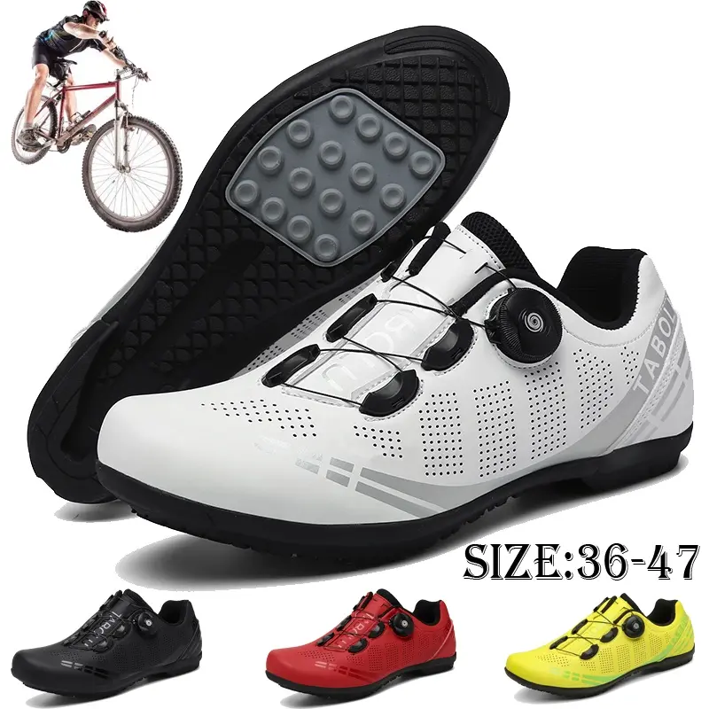 2022 Cycling Shoes Mtb Road Bike Boots Cleats Shoe Non-slip Men Mountain Bicycle Flat Sneakers SPD Racing Speed Cycling Footwear