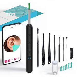 カメラ付き耳垢除去ツールキット、ポータブル360°広角耳クリーナー、防水内視鏡、iPhone & Android対応、クリスマスギフト