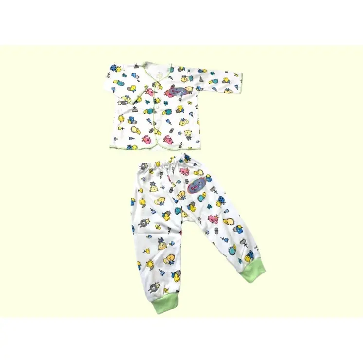 Setelan Baju Bayi Unisex (0-6 Bulan) Set Baju Panjang PAMPOLINA Setelan Baju Panjang+ Celana Panjang Bayi / Setelan Baju Bayi/ Baru lahir Cewek Katun 2