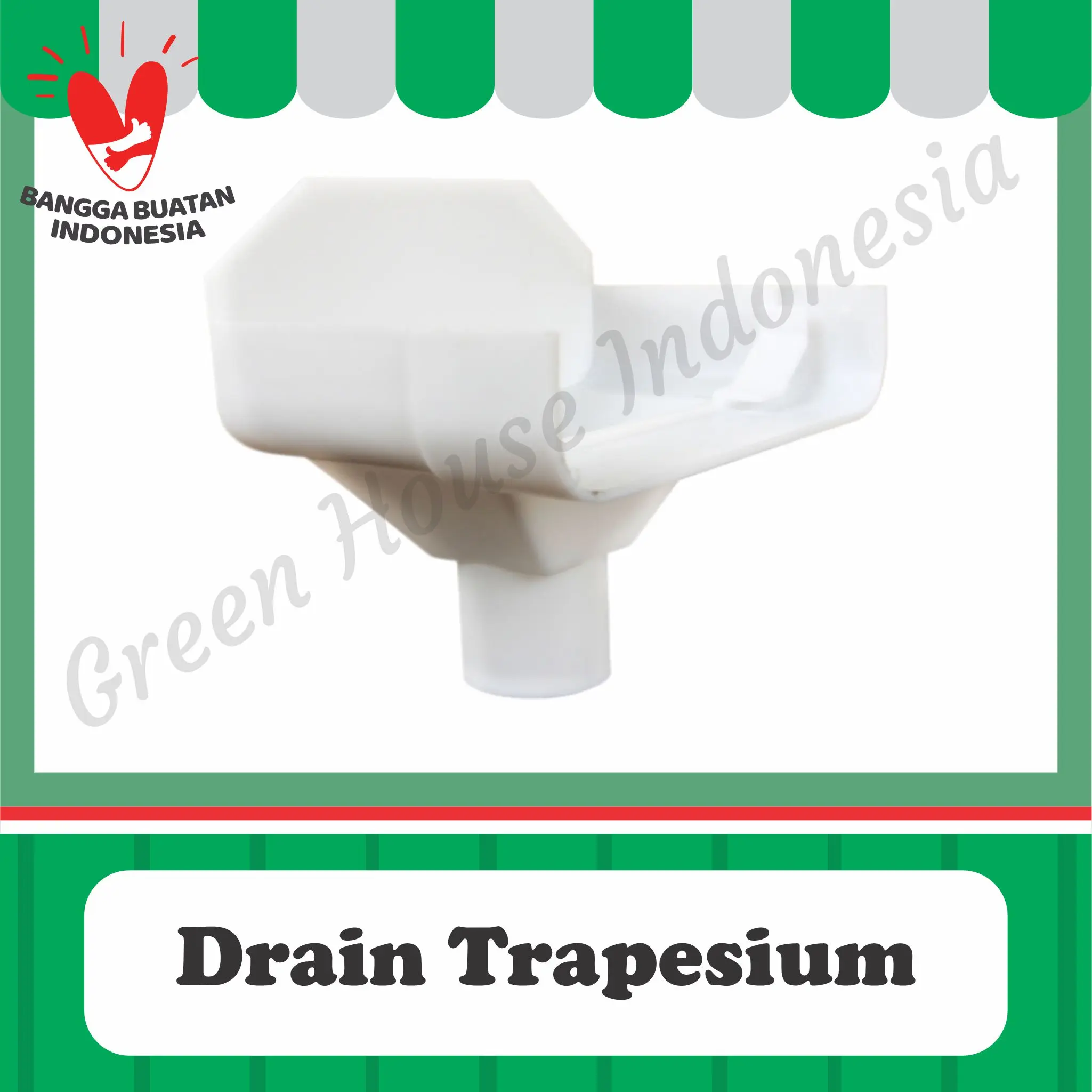Drain Cap Gully Trapesium Hidroponik - Green House Indonesia