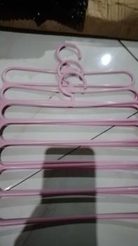Product Review of HUGO Gantungan Hanger 5 Susun Serbaguna Gantungan Jilbab Gantungan Celana Baju Pakaian Plastik Multifungsi from b**a s**a 0