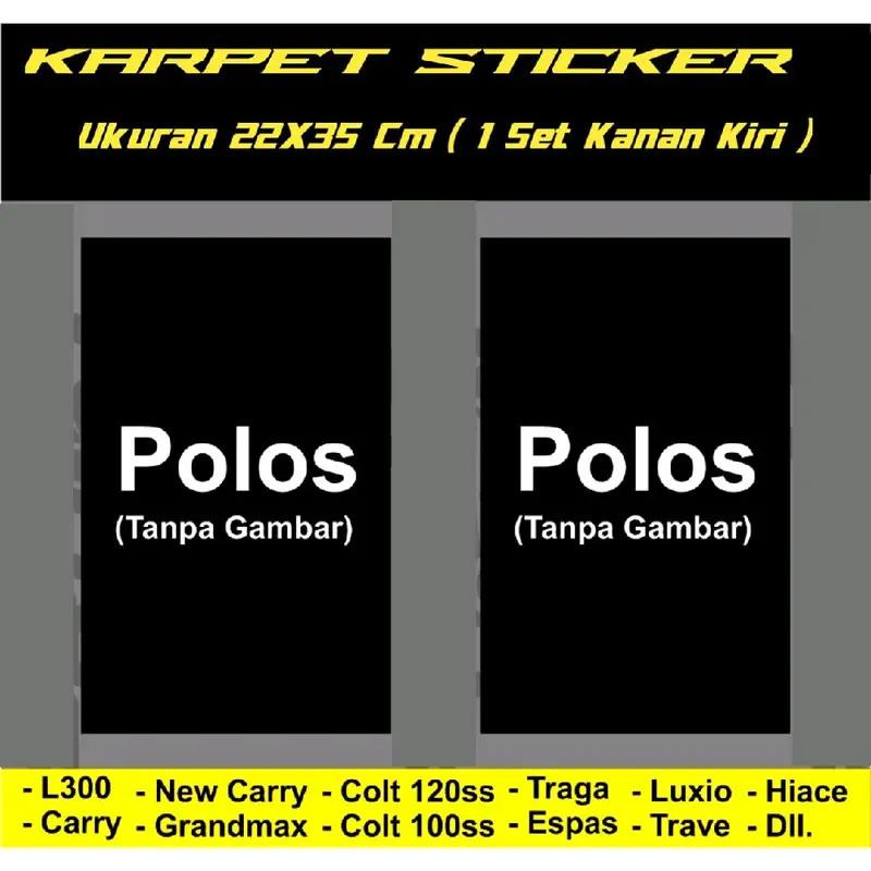 Karpet/Kepet Lumpur Roda Belakang Pick Up 1 Set Kanan Kiri 7