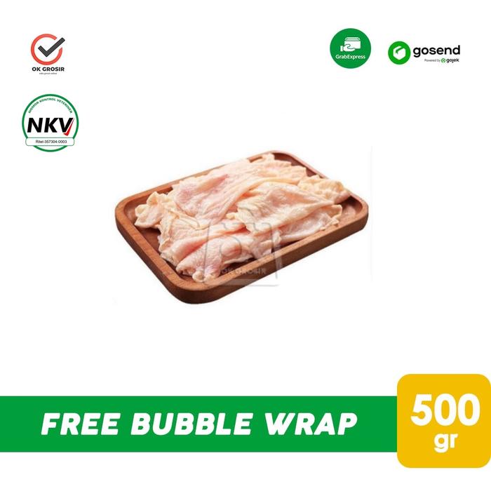 Gambar Kulit Ayam Mentah 500gr (KHUSUS INSTANT) dari masterbahankue Kota Malang Tokopedia