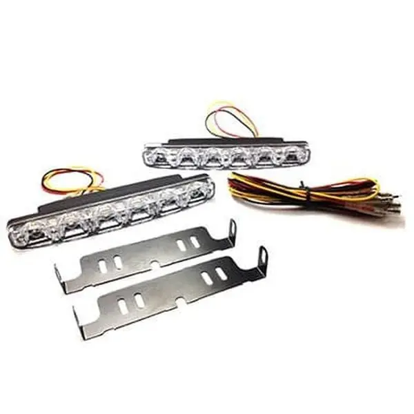 lampu led drl 8 titik universal super bright isi 2pc 3
