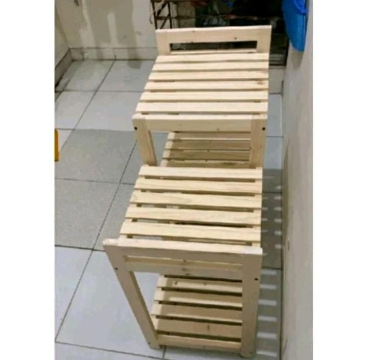 Product Introduction of Storage Holders & Racks Rak dispenser galon dan magicom serbaguna 80x35x75 estetik multifungsi kayu rak gabung hemat ruang white natural holder & rak penyimpanan Universal Blue sebag rakdapur minimalis Plastik 10