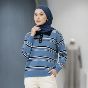 RAJUT KNIT BERKERAH KANCKNG AKTIF
